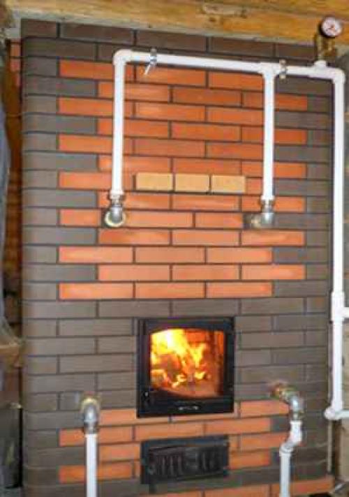 Кирпичная печь с водяным контуром для отопления дома. Характеристики системы